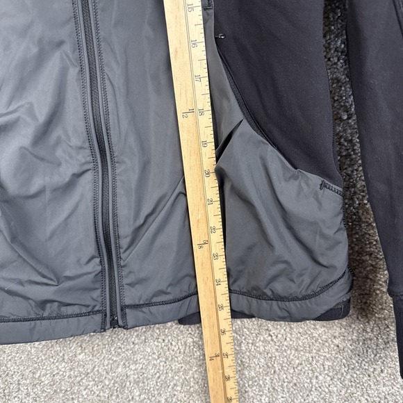 Lululemon Cant Stop Jacket Size 4 Womens Black Full Zip Hyper Stripe Mock Neck - Picture 4 of 7